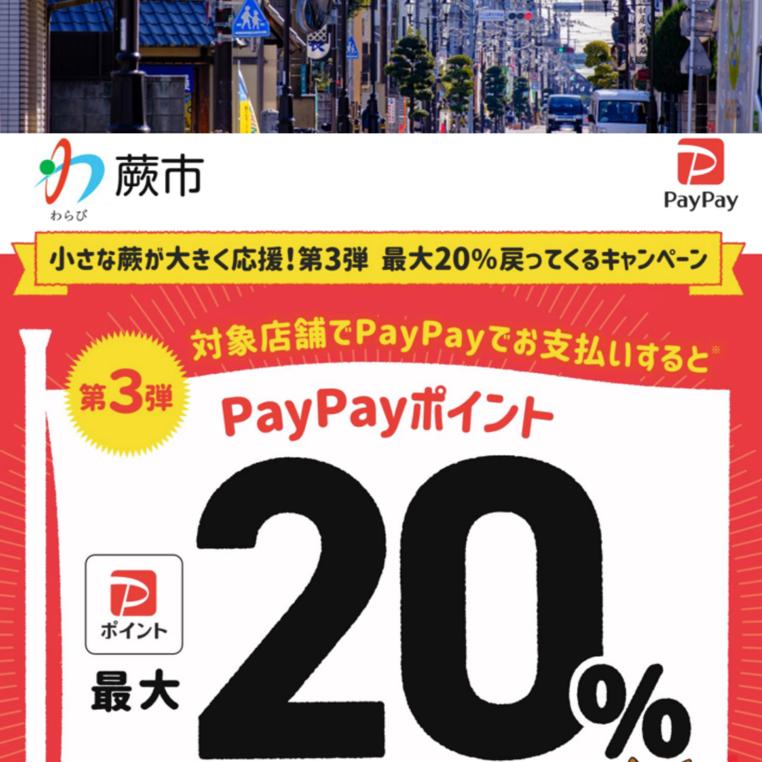 蕨市paypay対象店舗